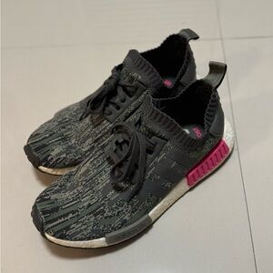 Adidas Men's Sneakers - Black, Green, and Pink